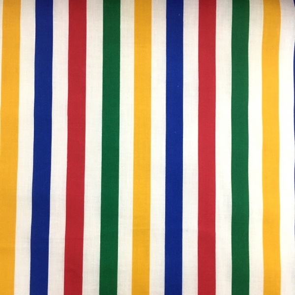 Multi Colour Stripe Polycotton 15mm